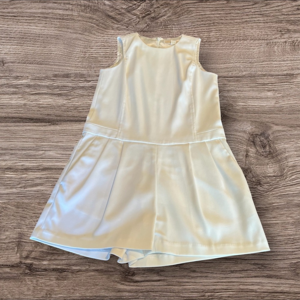 Michael Michael Kors White Sleeveless Shorts Romper Size 0